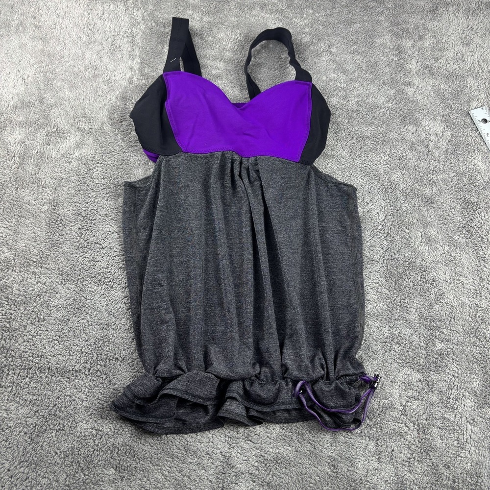 Lululemon‎ Run Back On Track Tank Top Womens 6 Gray Purple